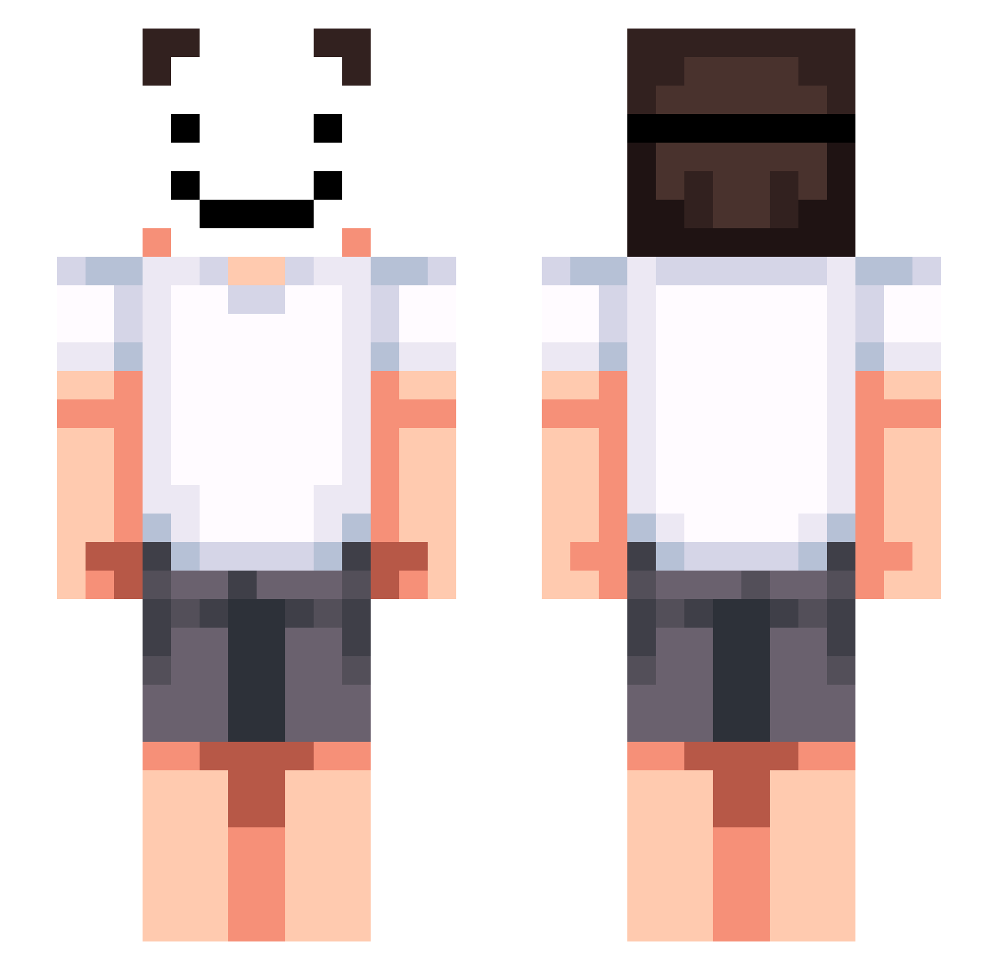 Som_GG Minecraft skin, front and back view