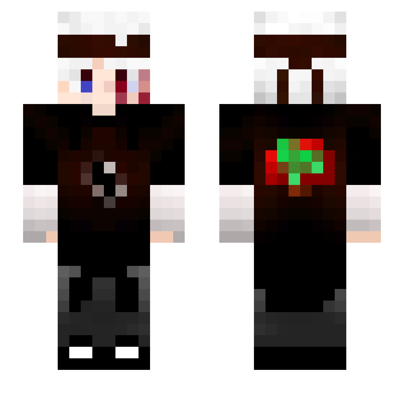 lvaillan2006 Minecraft skin, front and back view