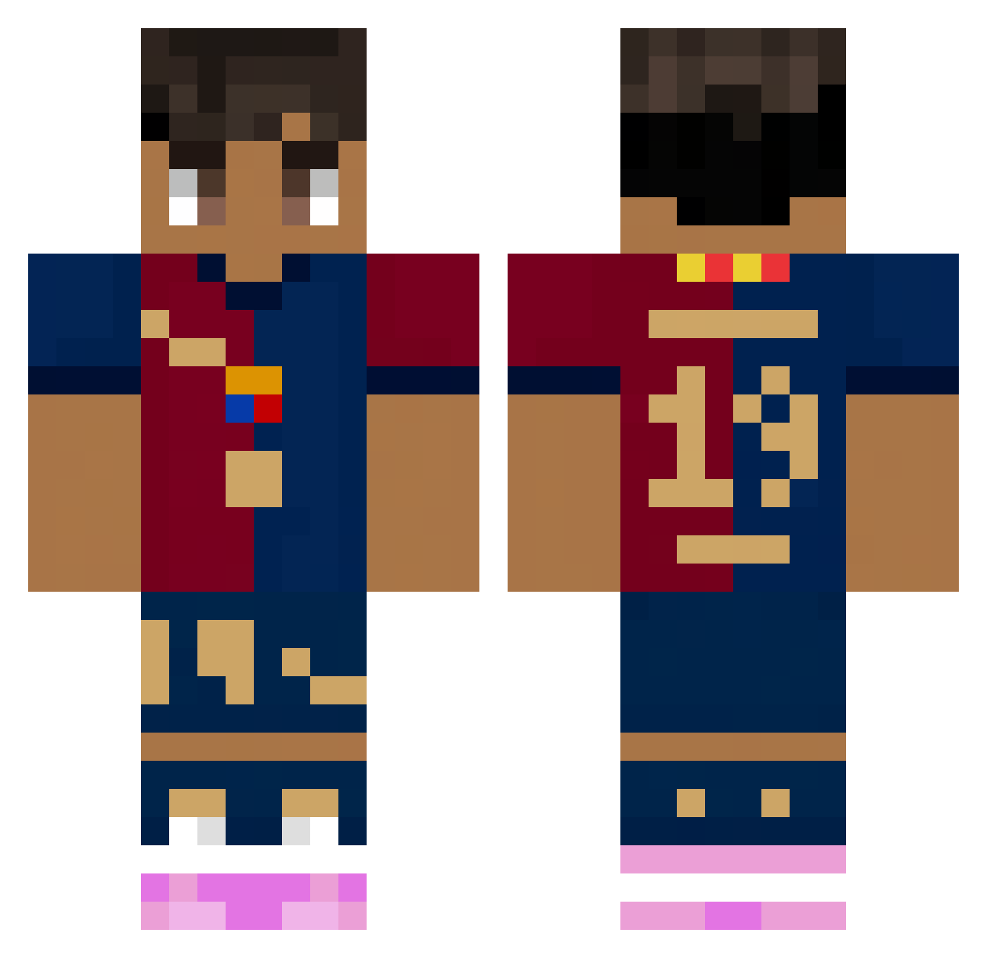 YEON_CHANYOUNG Minecraft skin, front and back view