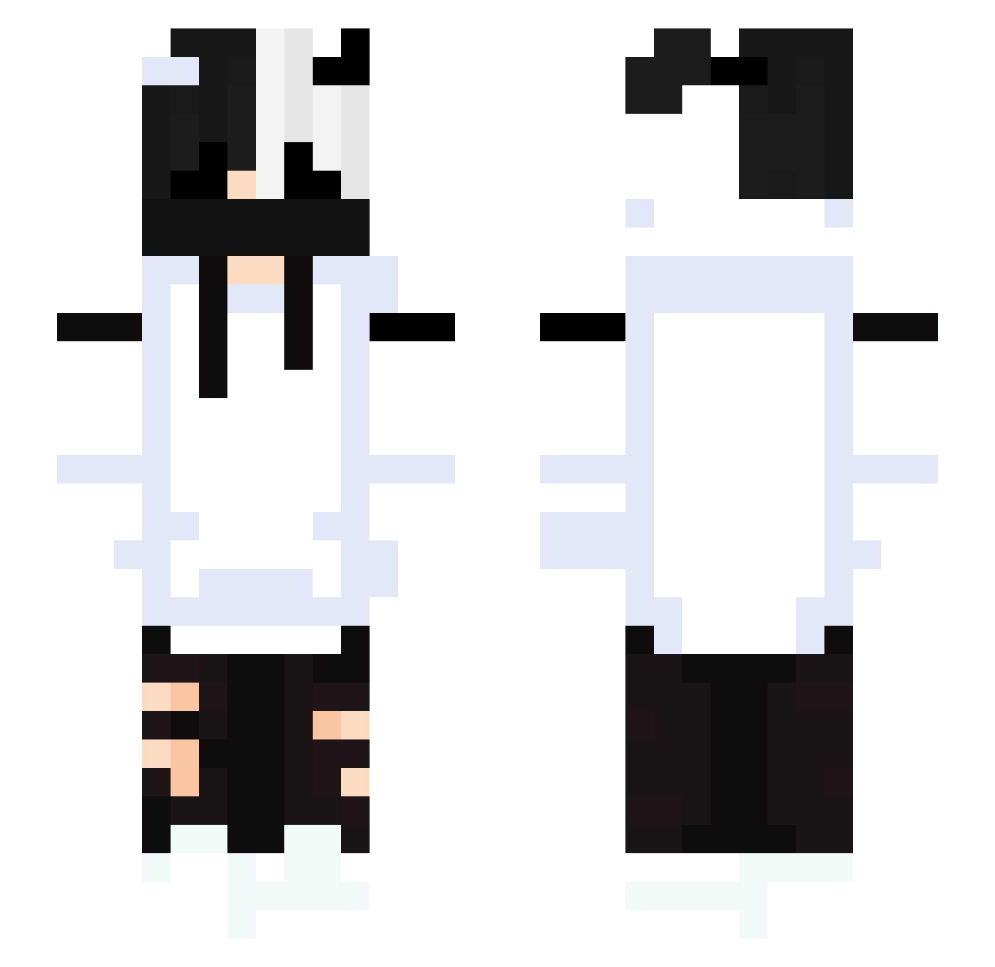 Sv2Galecg6 Minecraft skin, front and back view