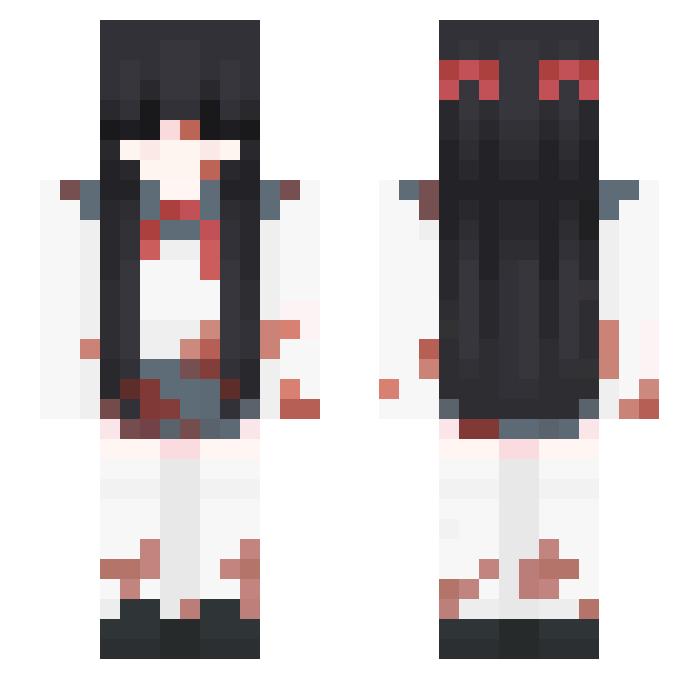 ripkata Minecraft skin, front and back view