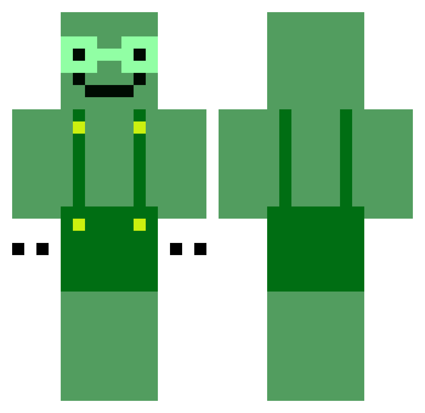 ruediii79 Minecraft skin, front and back view