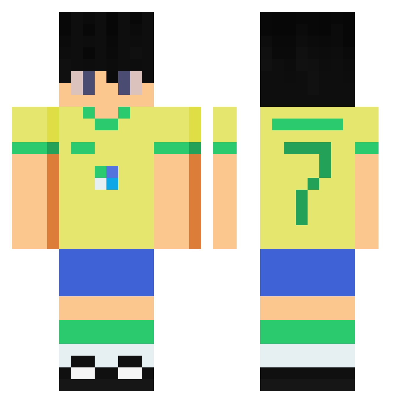 sasiad_14 Minecraft skin, front and back view