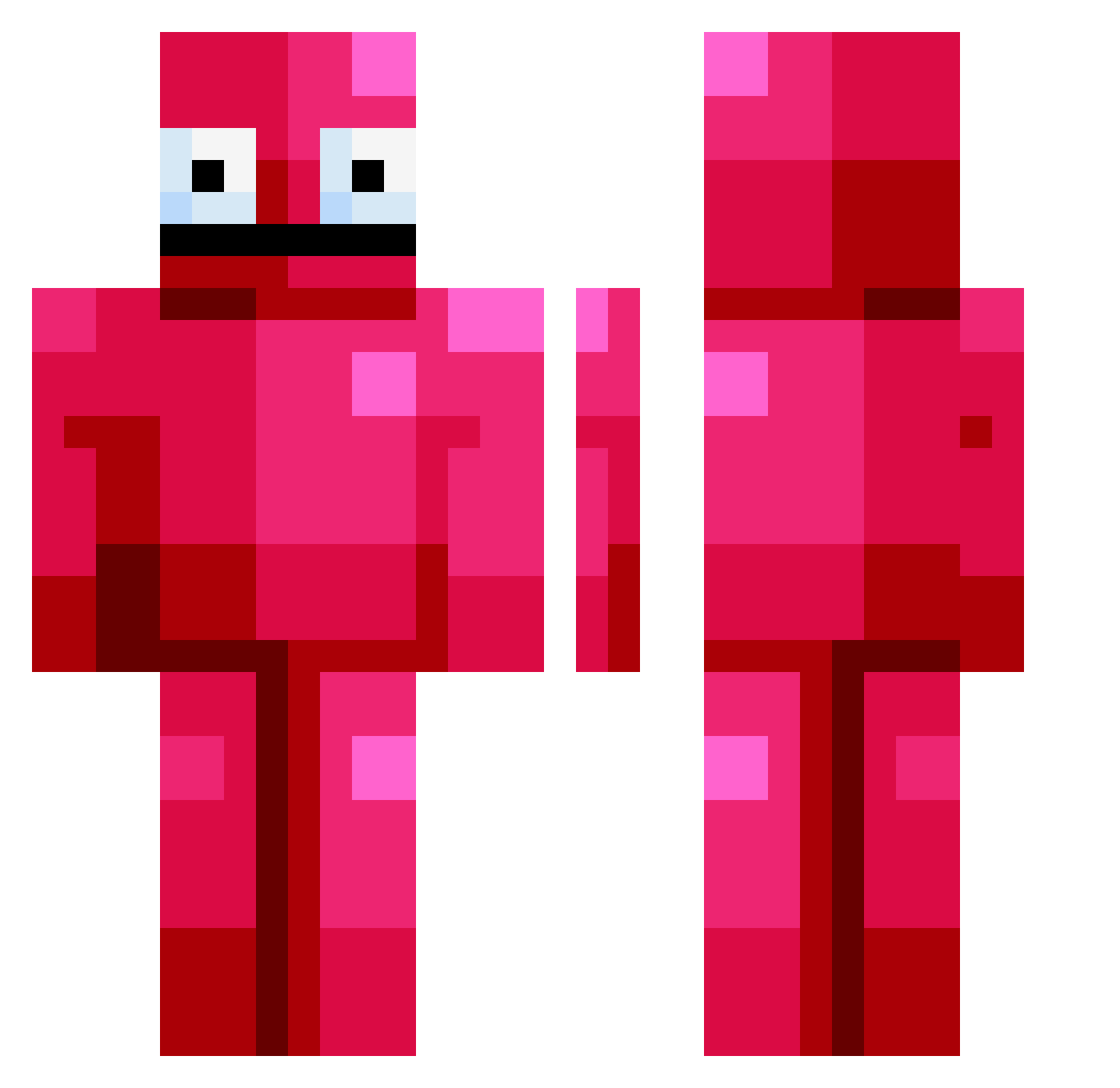ratonnn Minecraft skin, front and back view