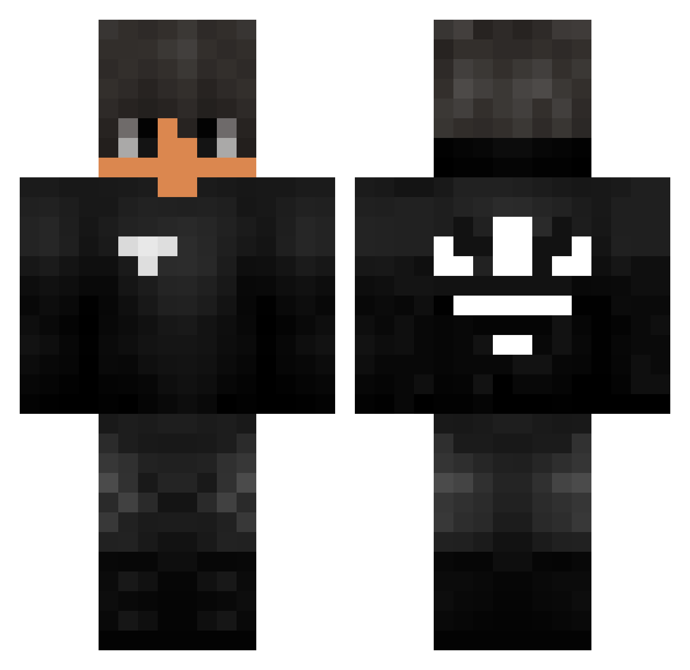ithinkitsguz Minecraft skin, front and back view