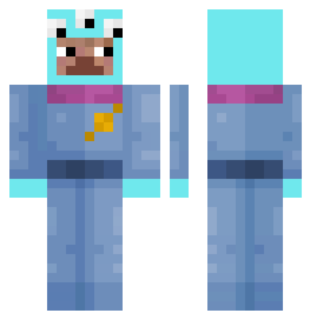 semes_ Minecraft skin, front and back view