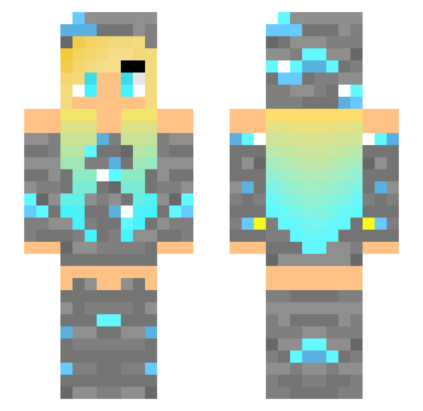 ovaille_yvorne Minecraft skin, front and back view
