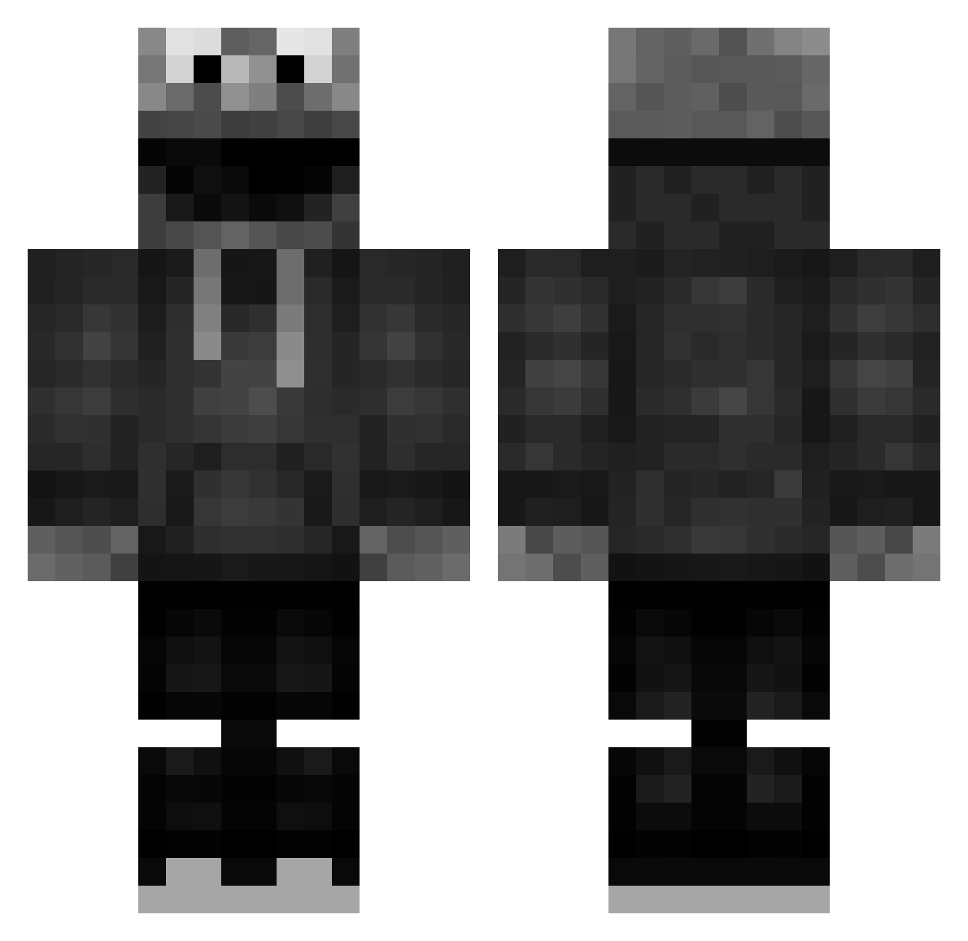 royalpro2435 Minecraft skin, front and back view