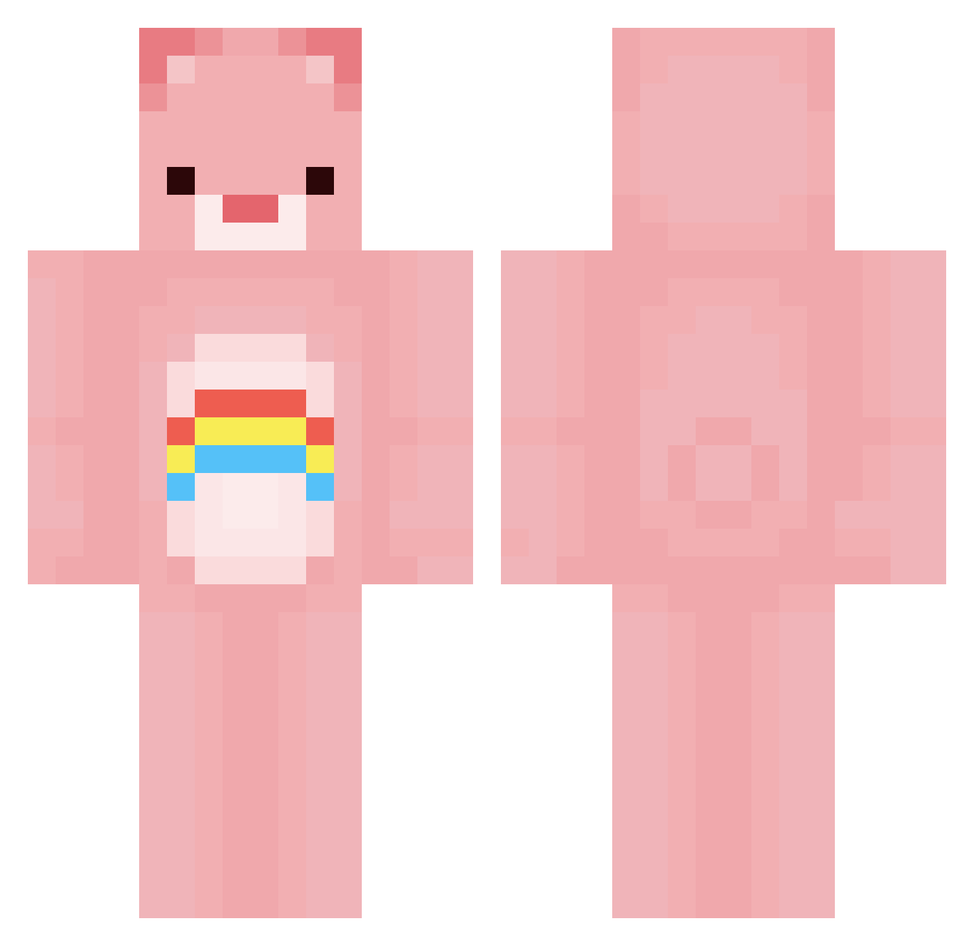 Tra_Ne Minecraft skin, front and back view