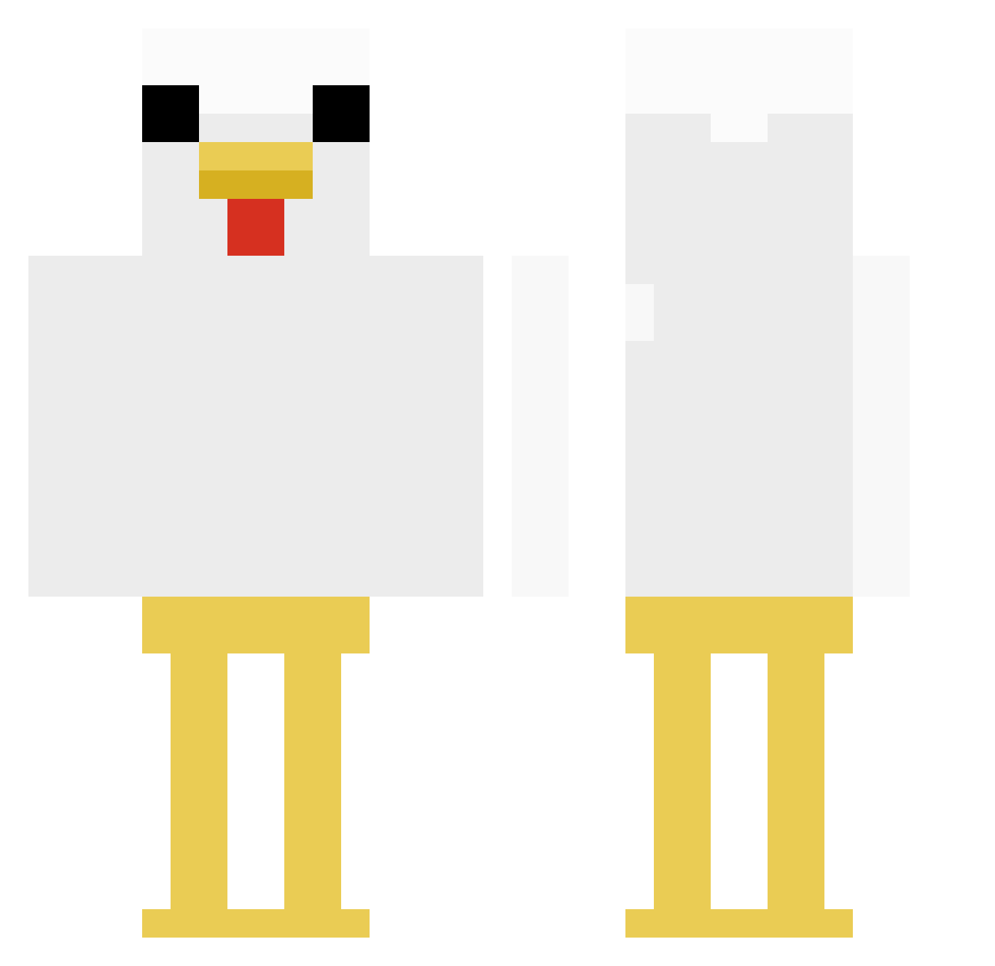 Timbxr Minecraft skin, front and back view