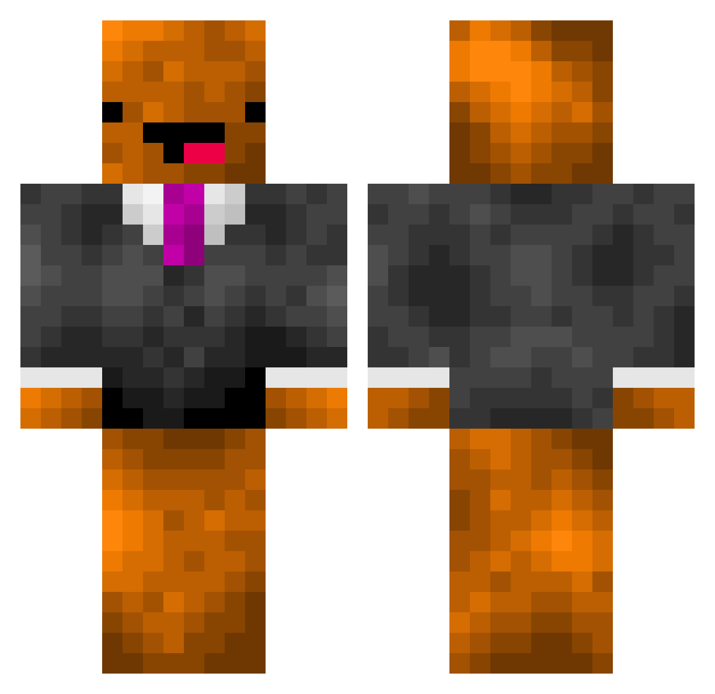 SoulBandit5155 Minecraft skin, front and back view