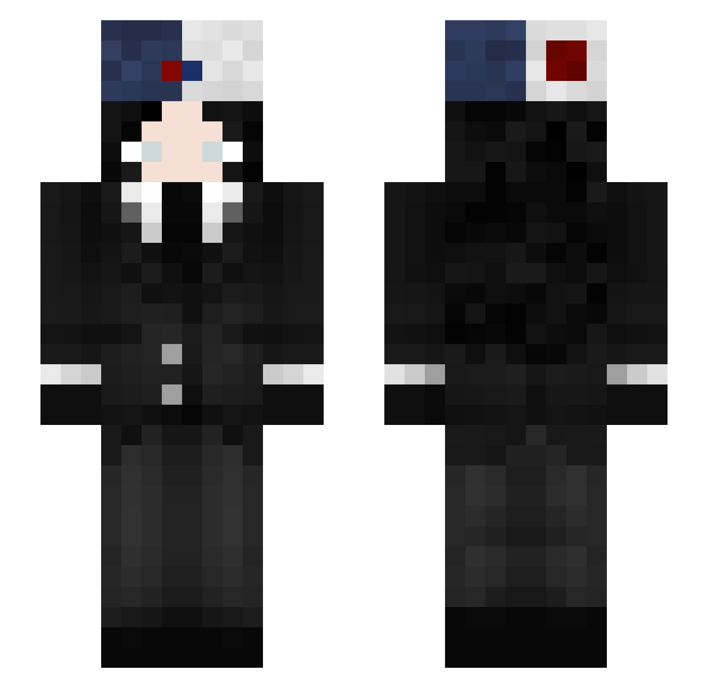 xannyMP3 Minecraft skin, front and back view
