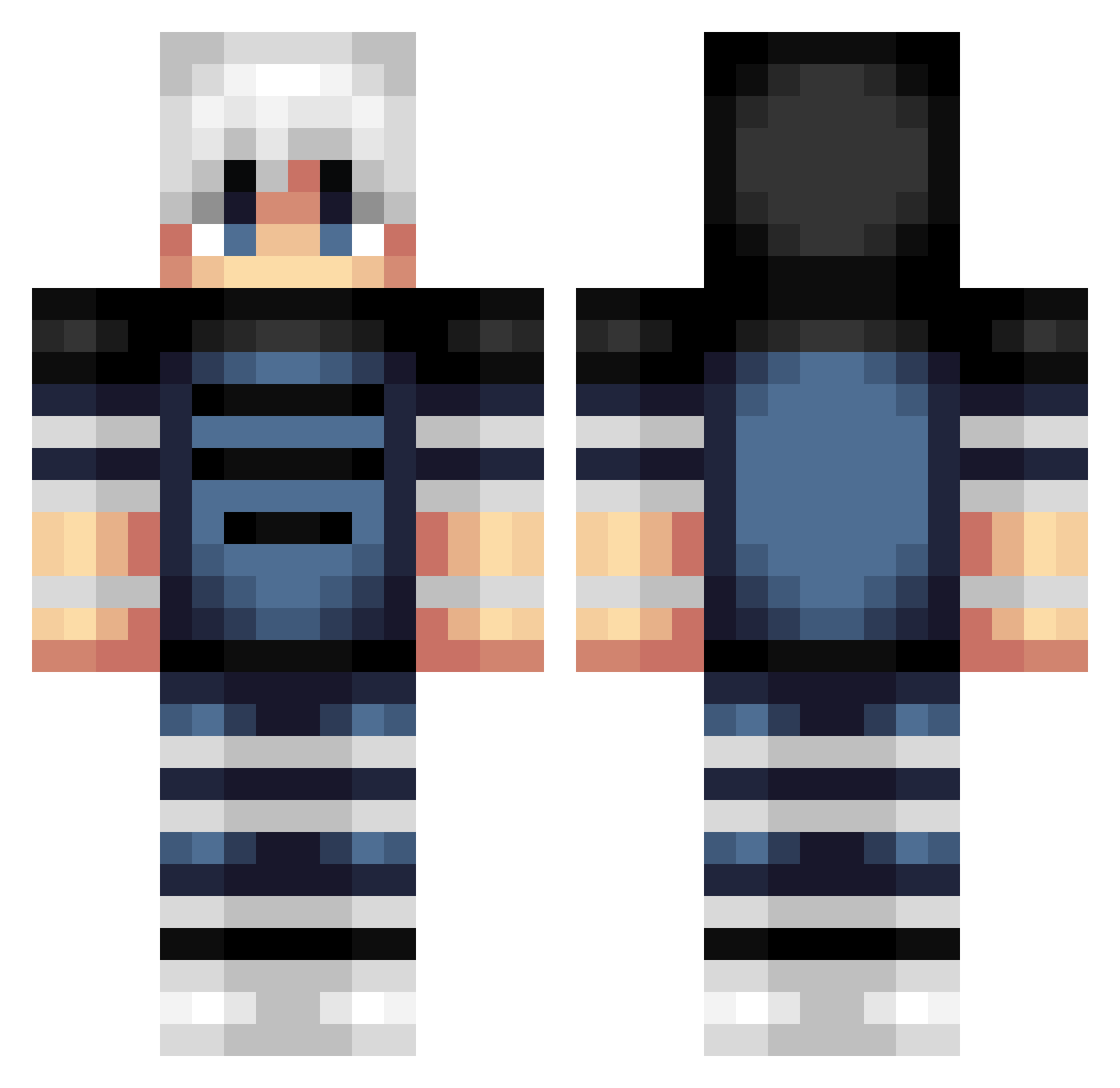 Reinji_ Minecraft skin, front and back view