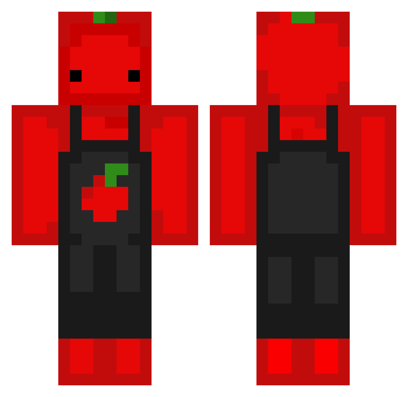 FuenAin Minecraft skin, front and back view