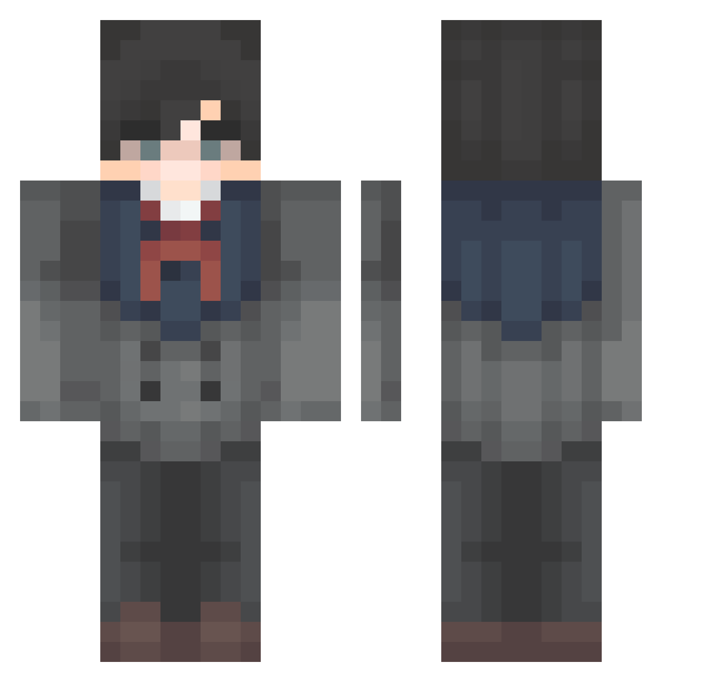SankoLeDozo Minecraft skin, front and back view