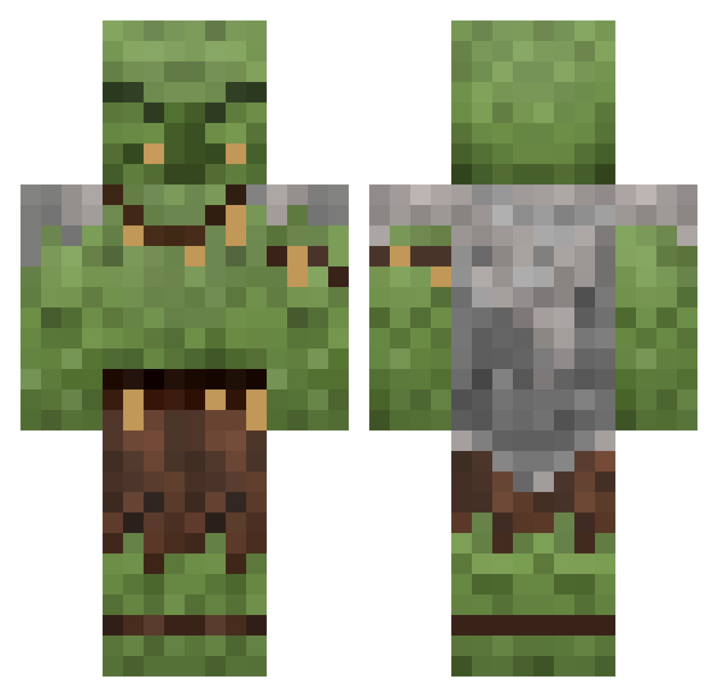 robo_max Minecraft skin, front and back view