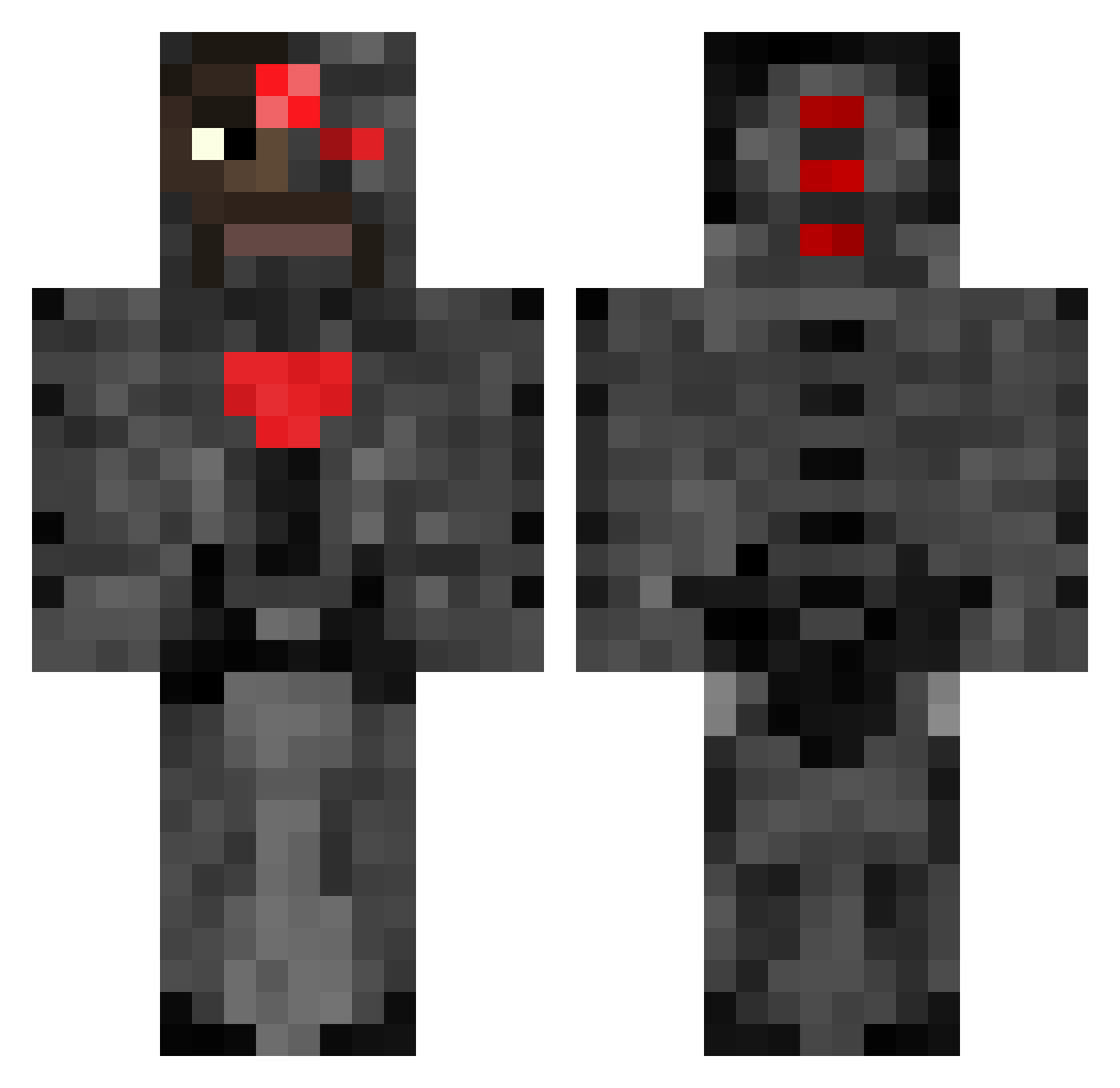 xnoh_ Minecraft skin, front and back view