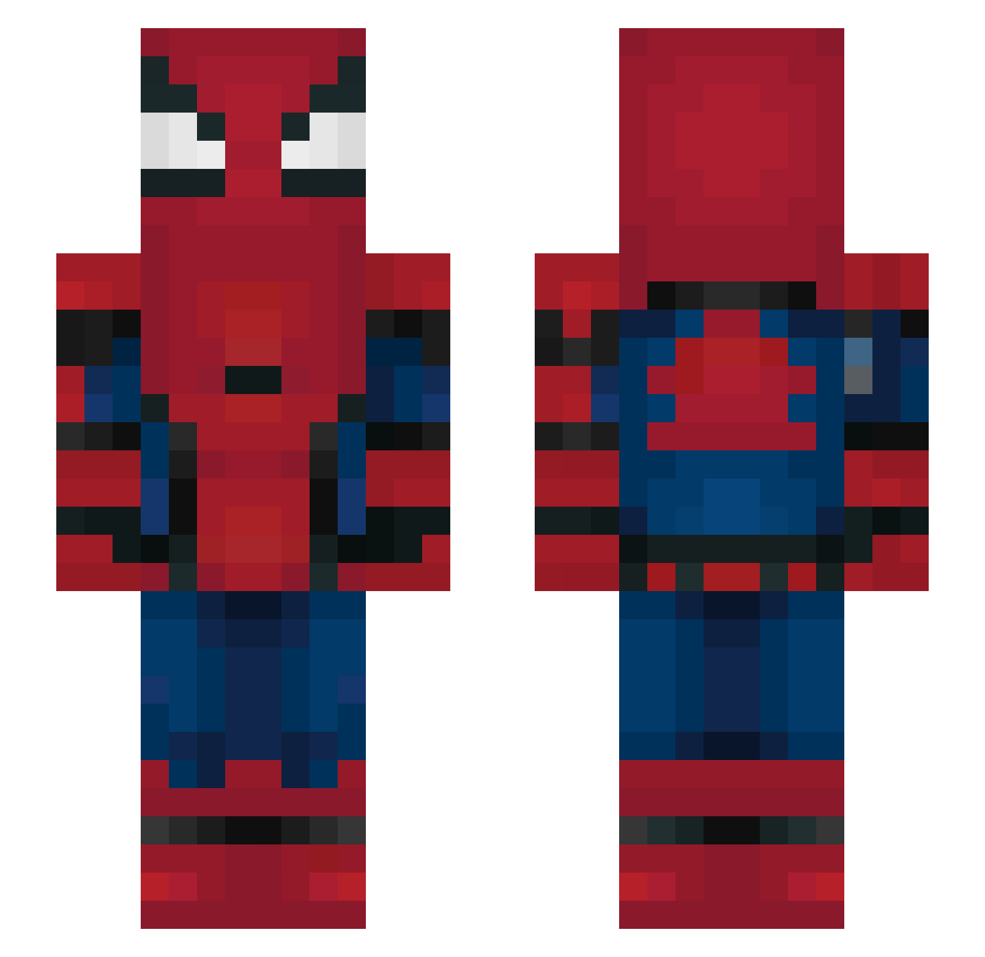 tuti1235 Minecraft skin, front and back view