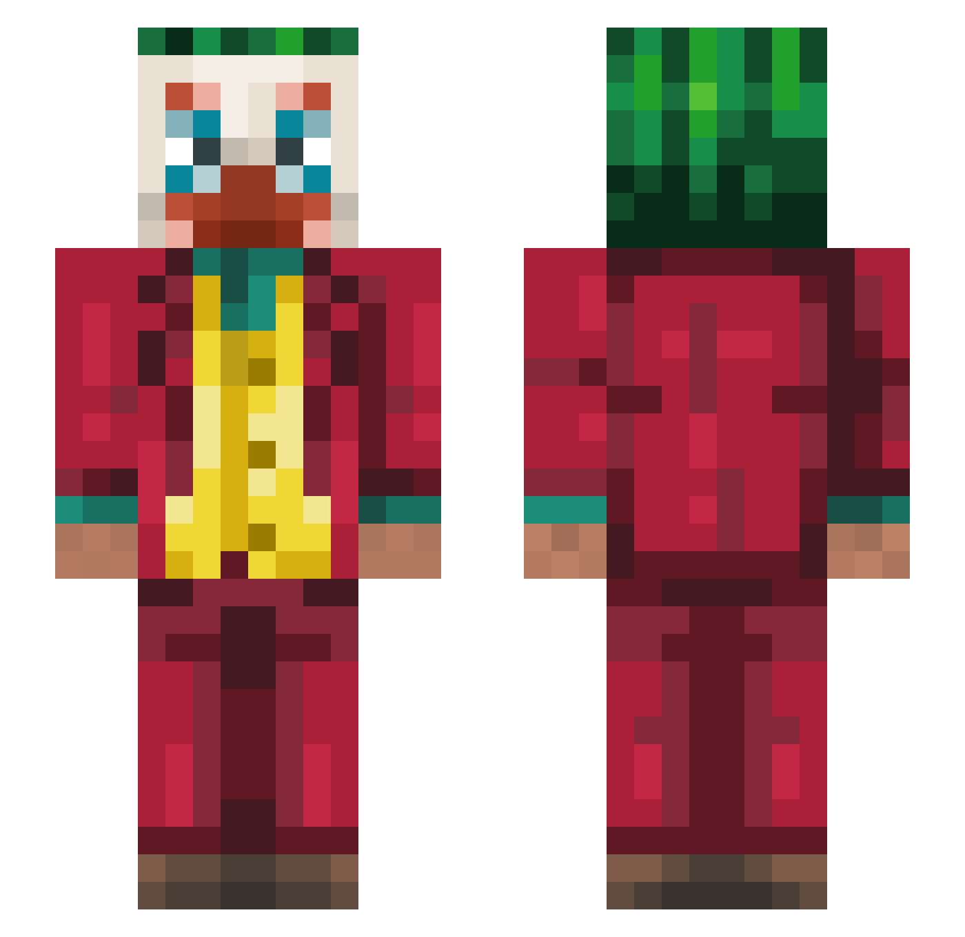 JoKe_31 Minecraft skin, front and back view
