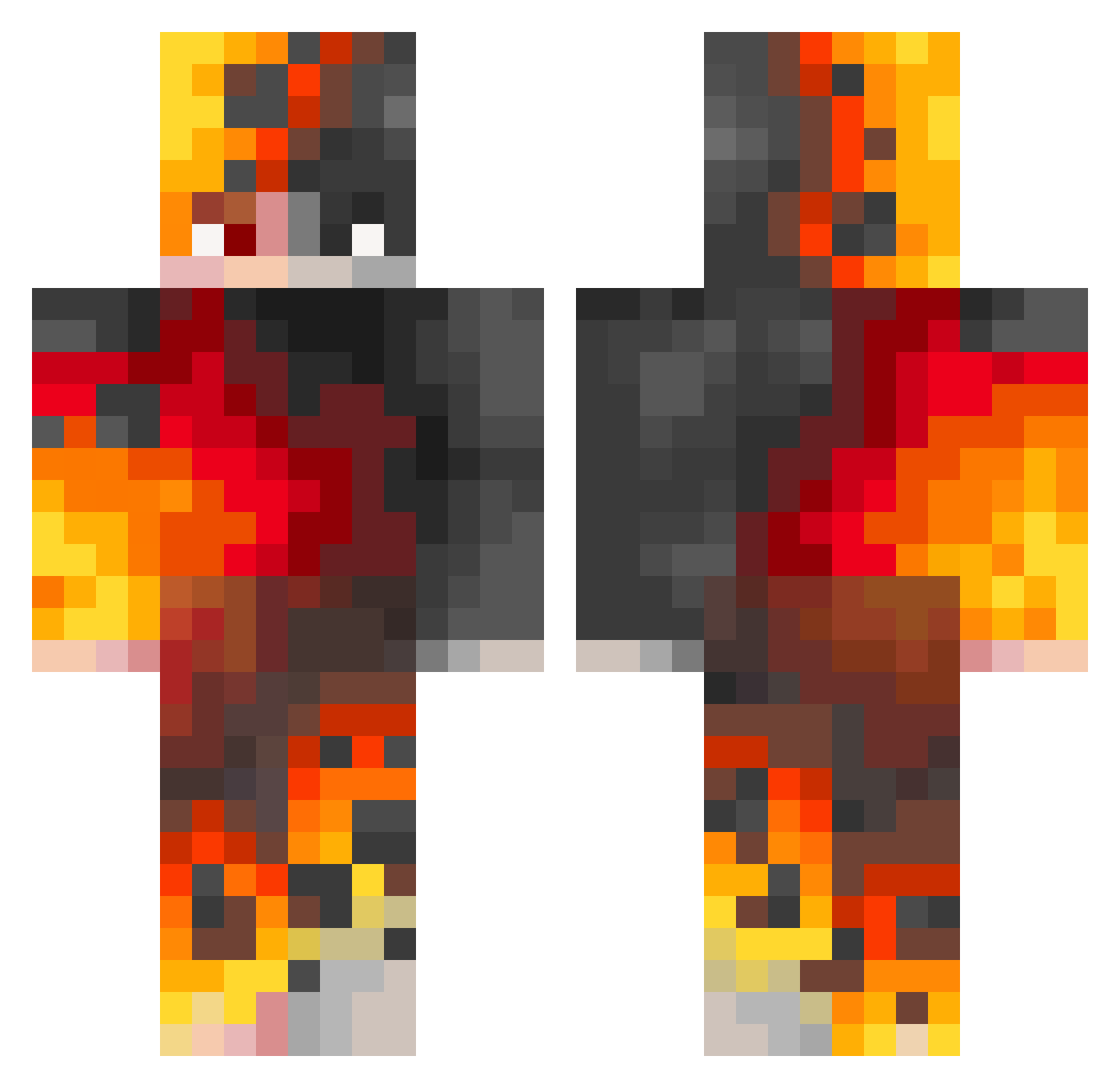 TheOGRecipe Minecraft skin, front and back view