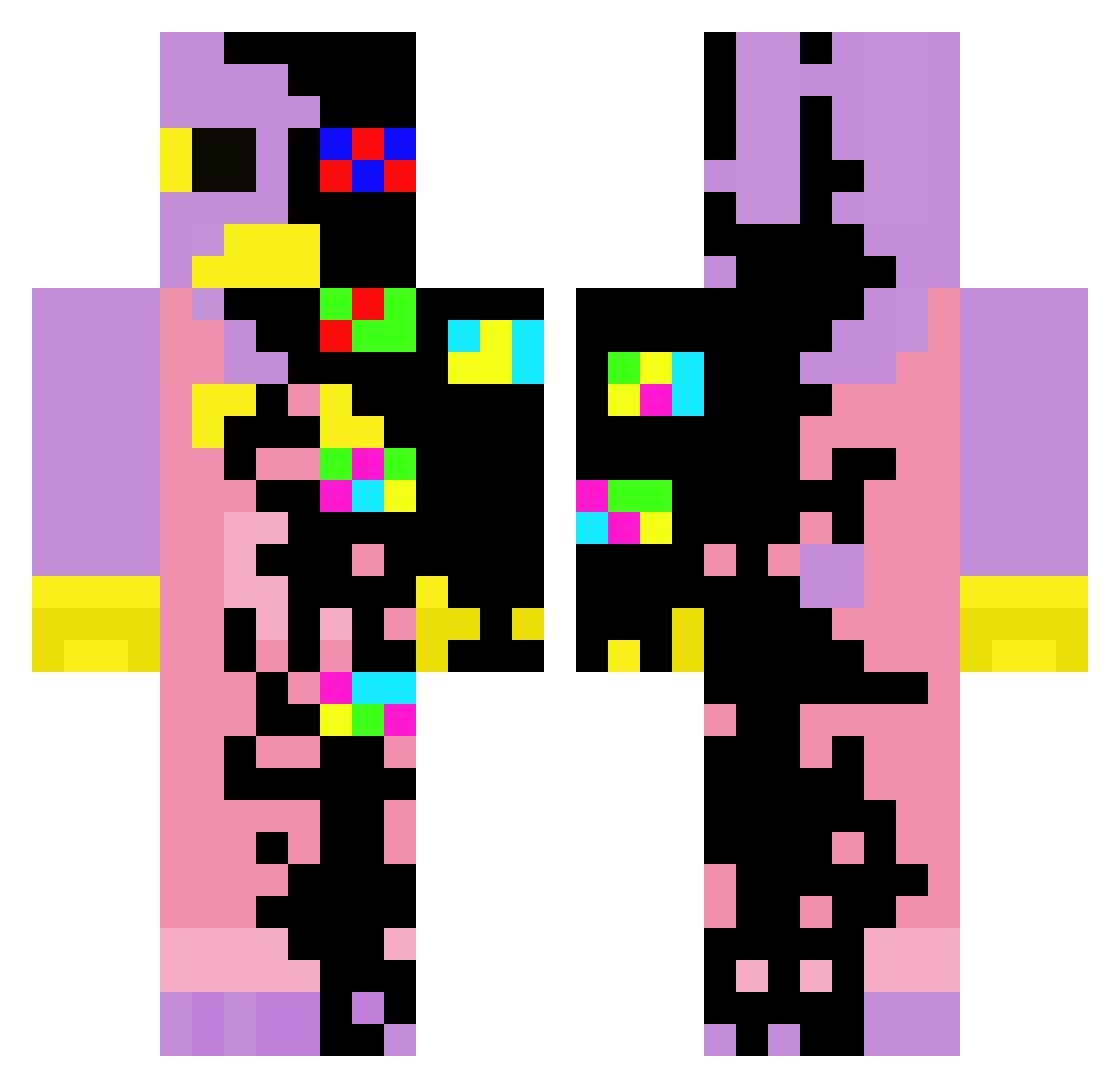 ElproIker2012 Minecraft skin, front and back view