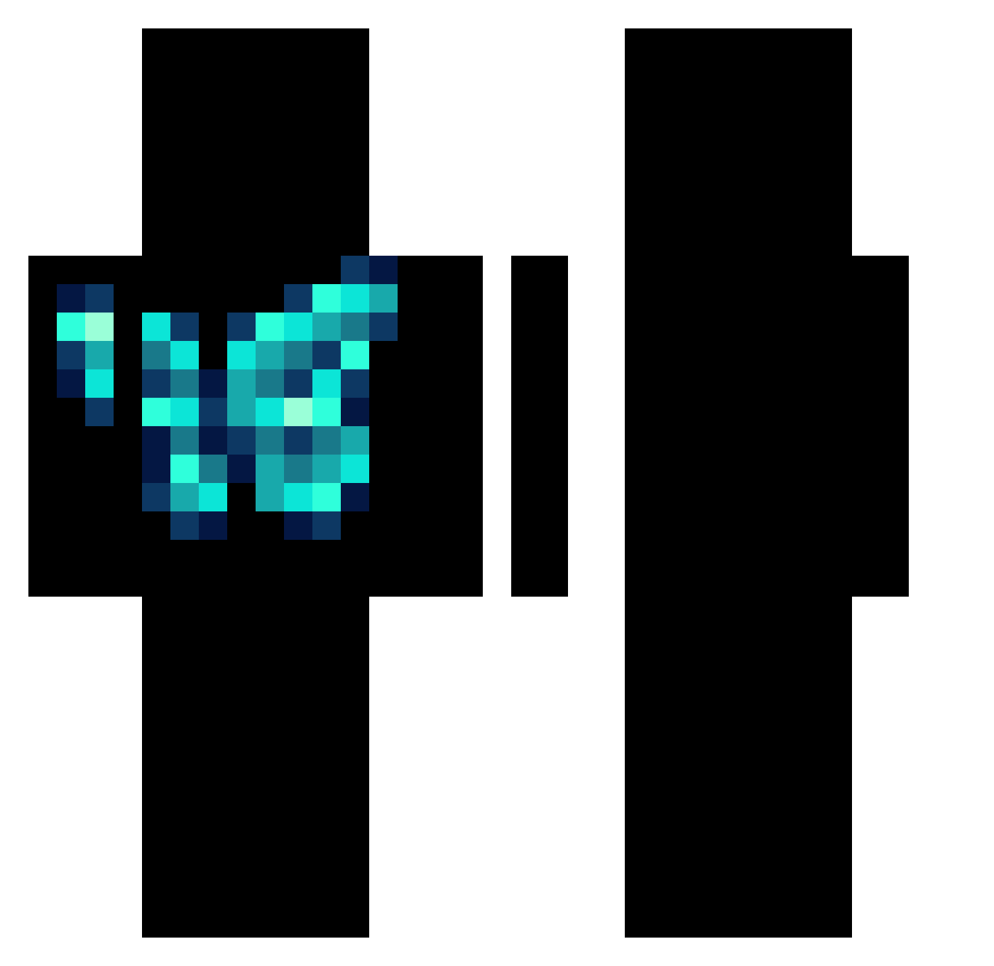 jStNoocb Minecraft skin, front and back view
