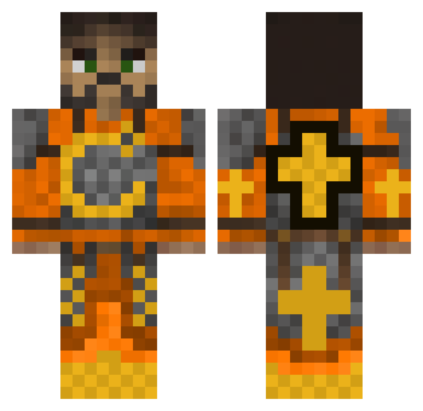 Zyko_byte1 Minecraft skin, front and back view