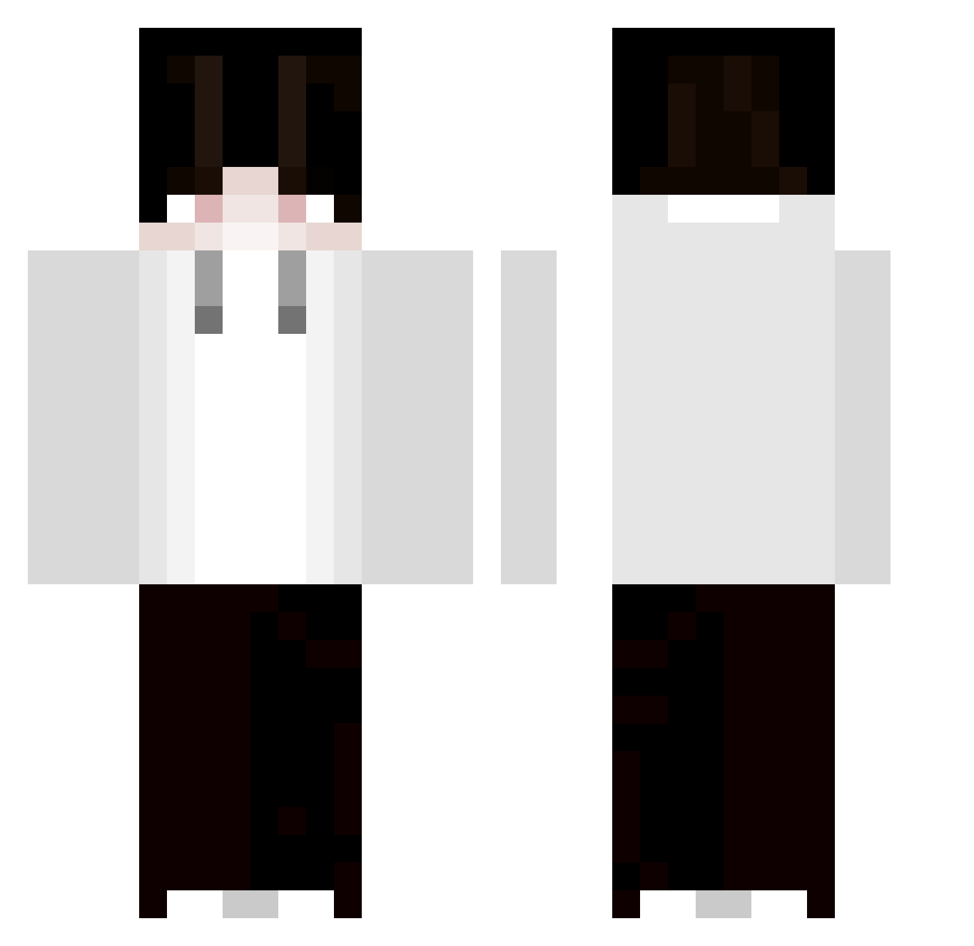 angell0zxs Minecraft skin, front and back view