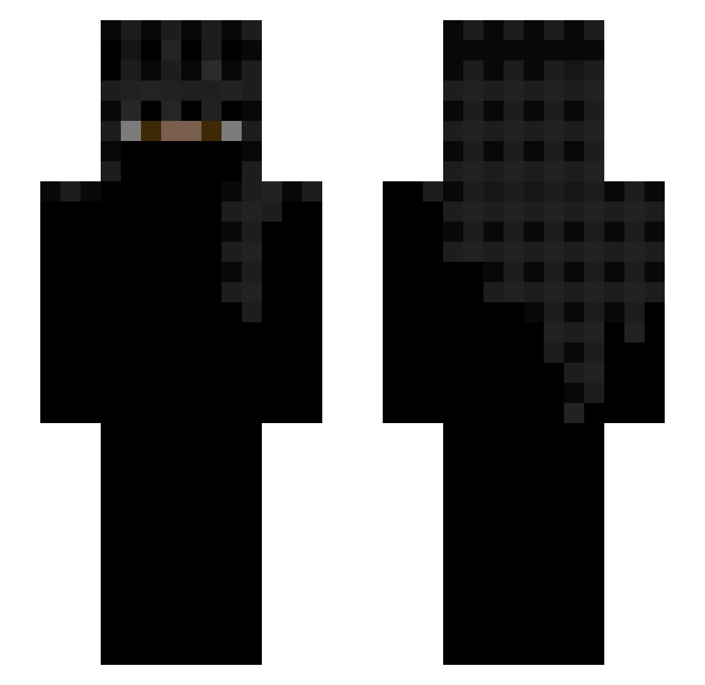 joy_0_0 Minecraft skin, front and back view