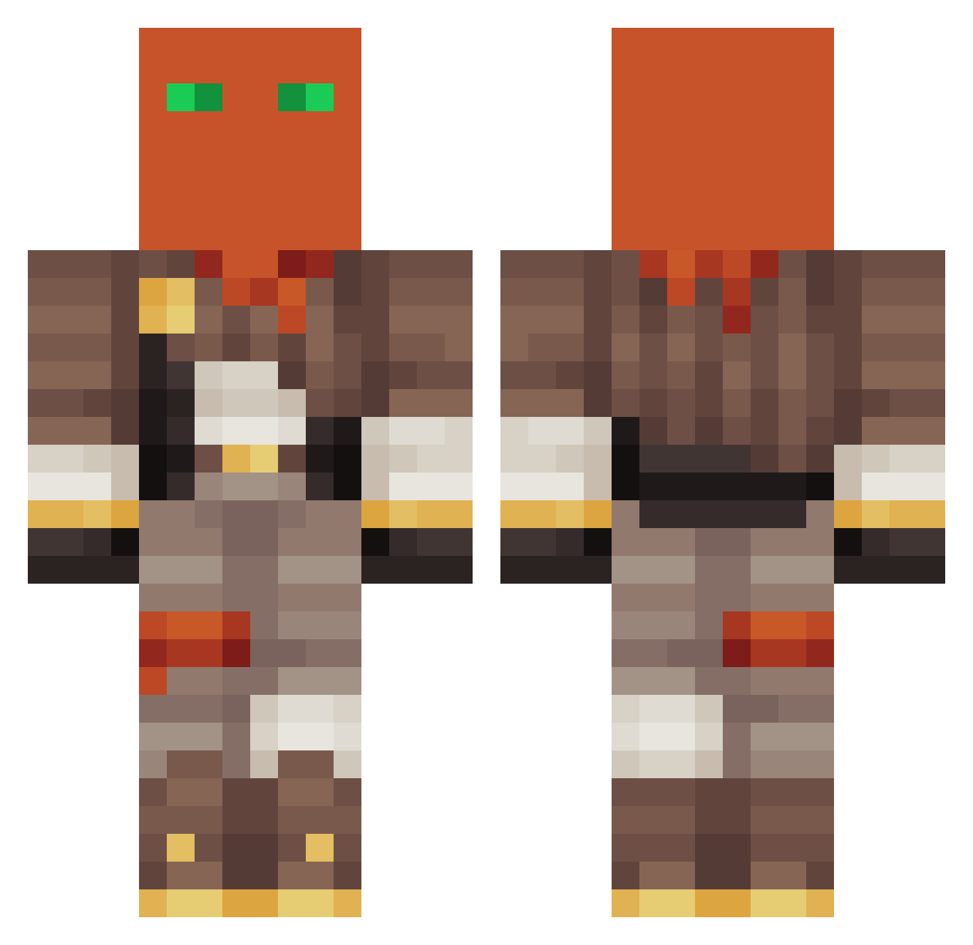 scorpios5567 Minecraft skin, front and back view