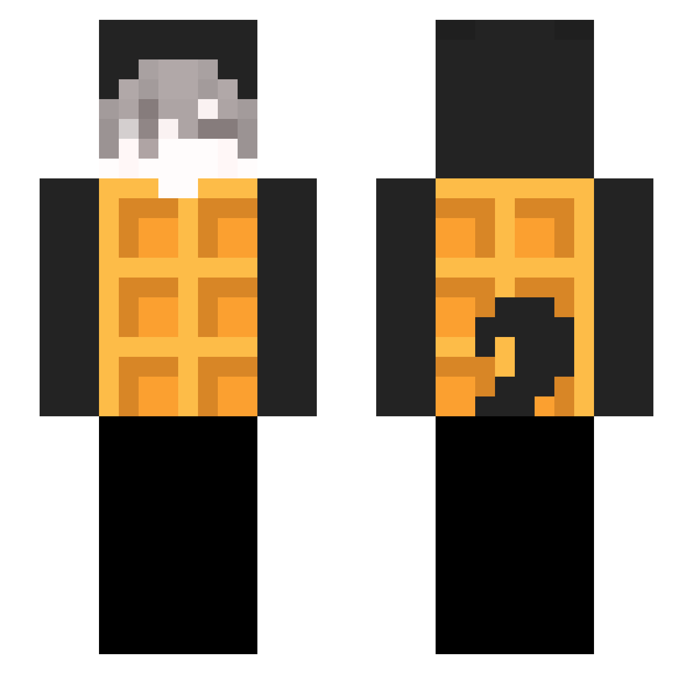 zfygl Minecraft skin, front and back view