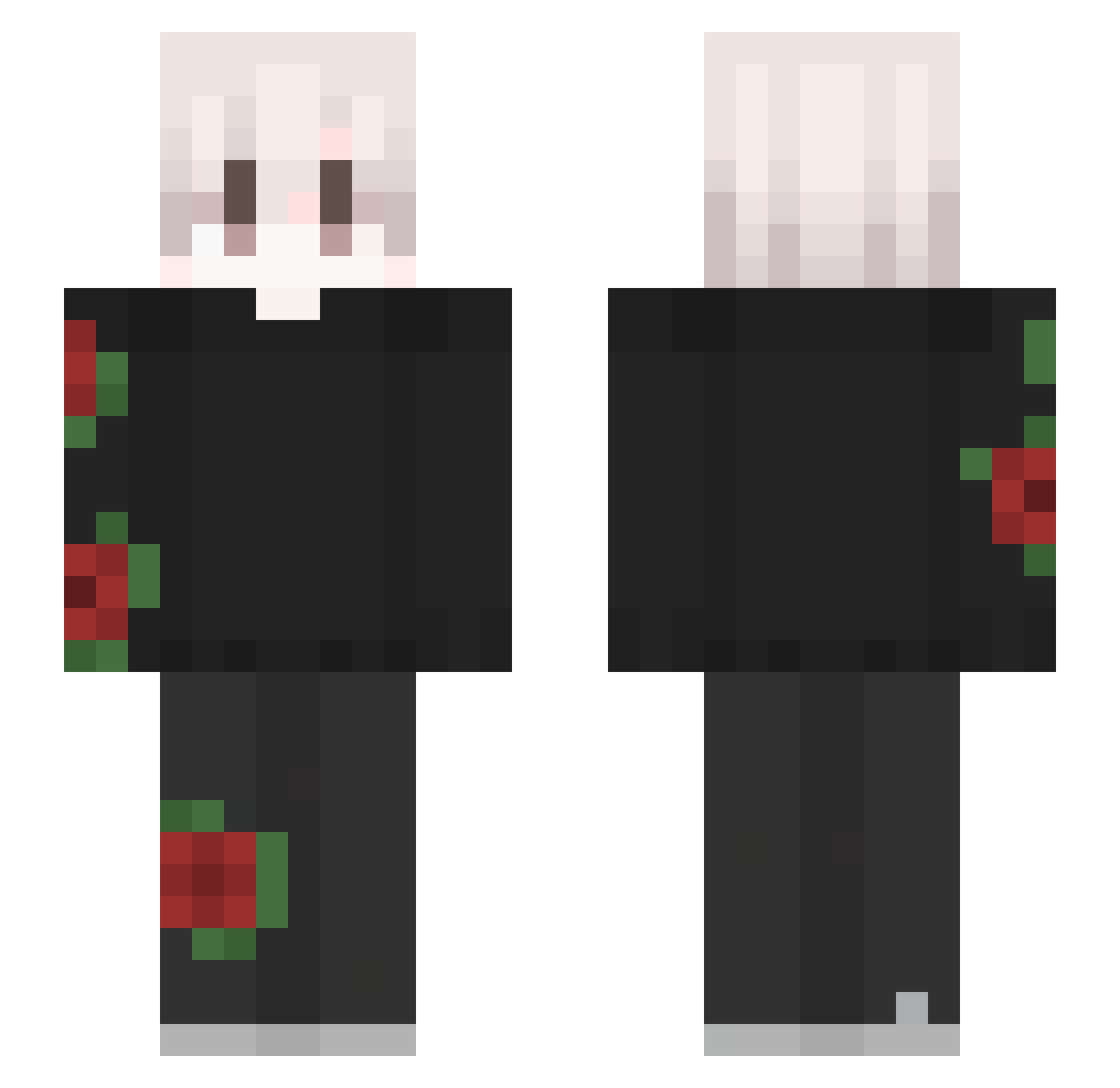 Tlb_77 Minecraft skin, front and back view