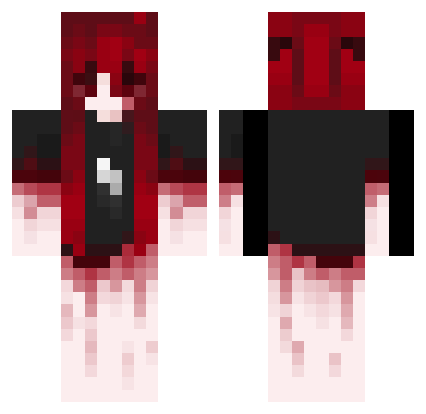 UnsafeAutumn Minecraft skin, front and back view