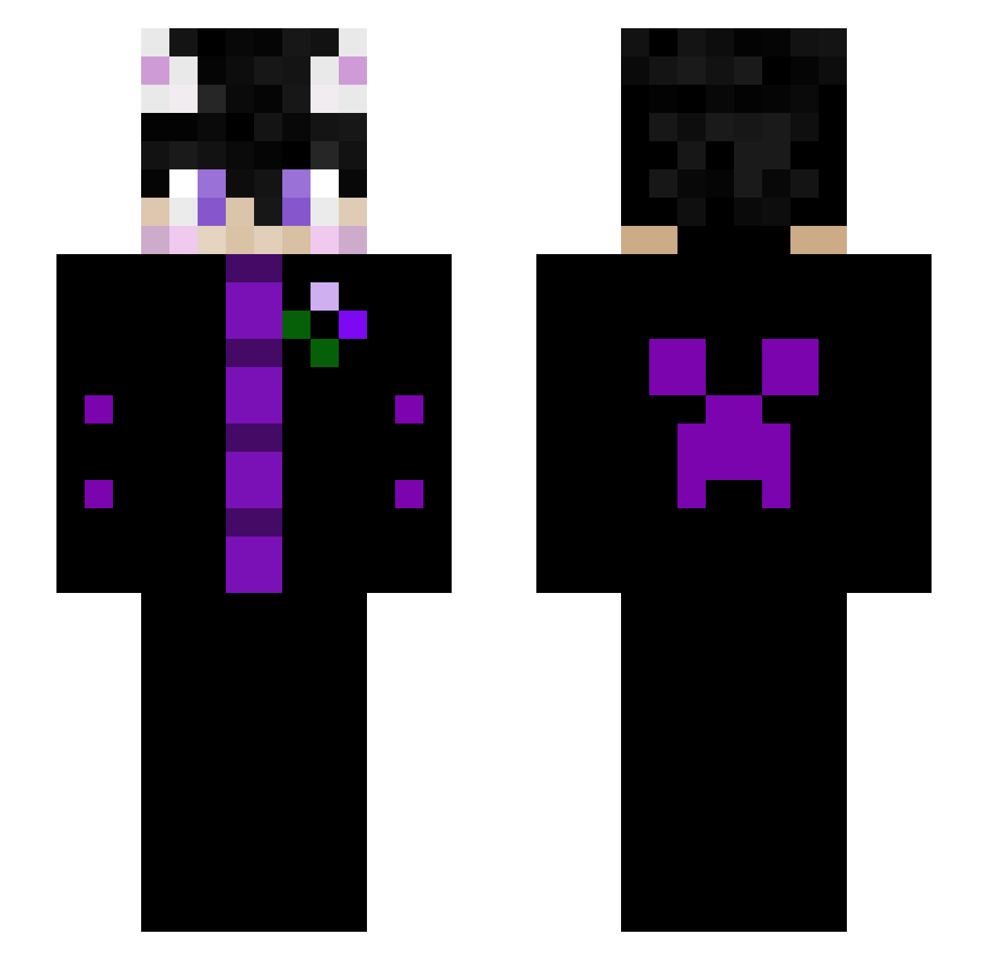 DragonKing_MC509 Minecraft skin, front and back view