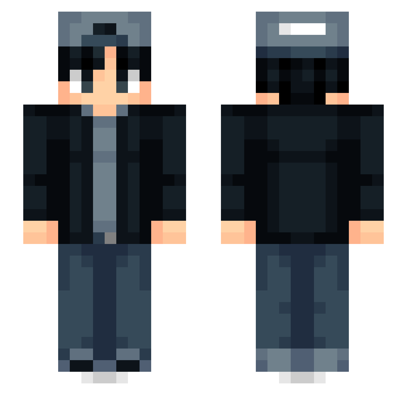 willagee Minecraft skin, front and back view