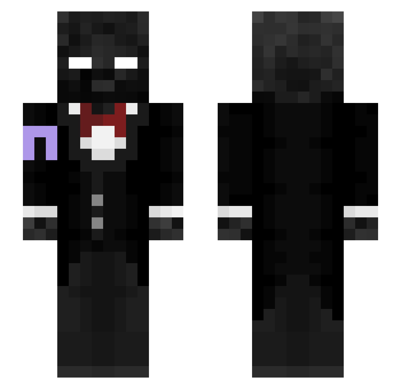 ZeRaxX_ Minecraft skin, front and back view