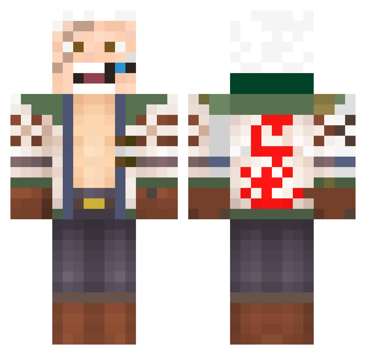 ___Joon Minecraft skin, front and back view