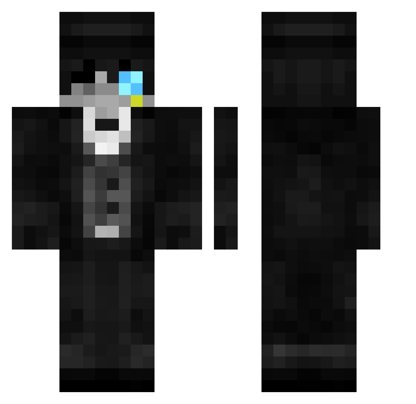 SchnitziMafu Minecraft skin, front and back view