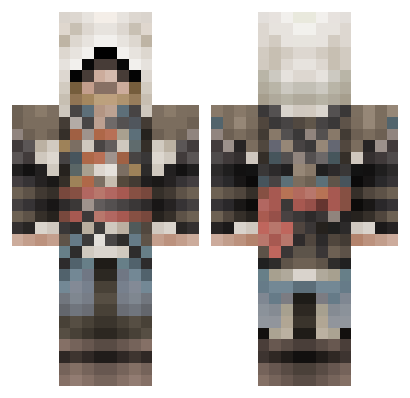 __Android Minecraft skin, front and back view