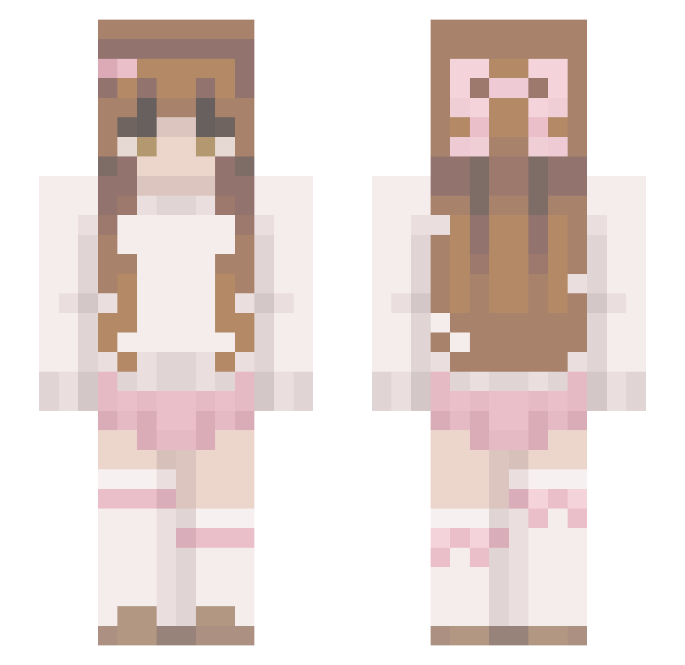 joedeezmamanuts Minecraft skin, front and back view