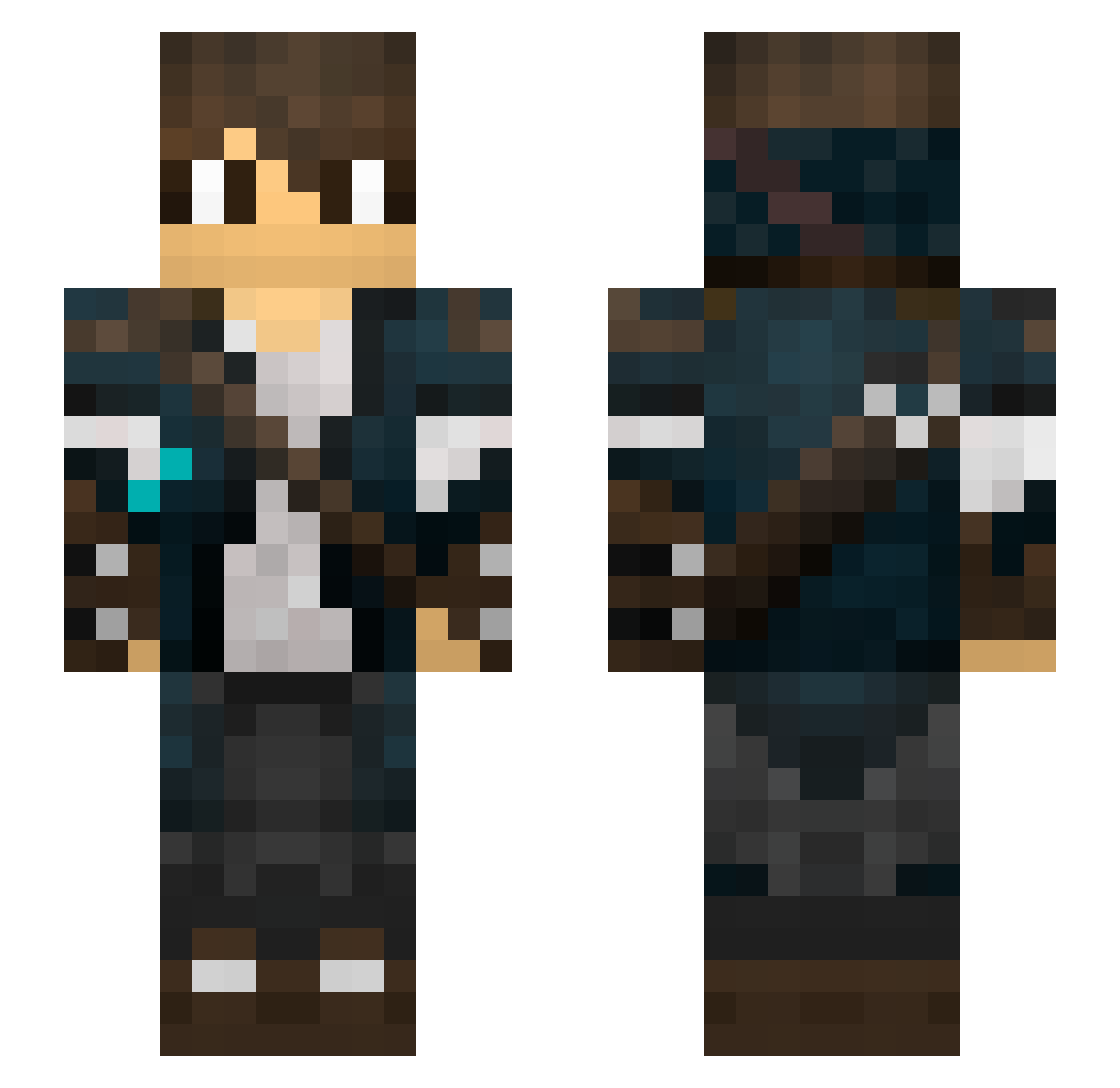 Seedman_ Minecraft skin, front and back view