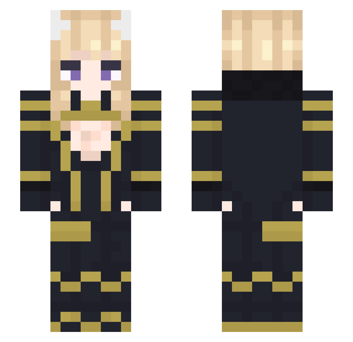 ___Zeta Minecraft skin, front and back view