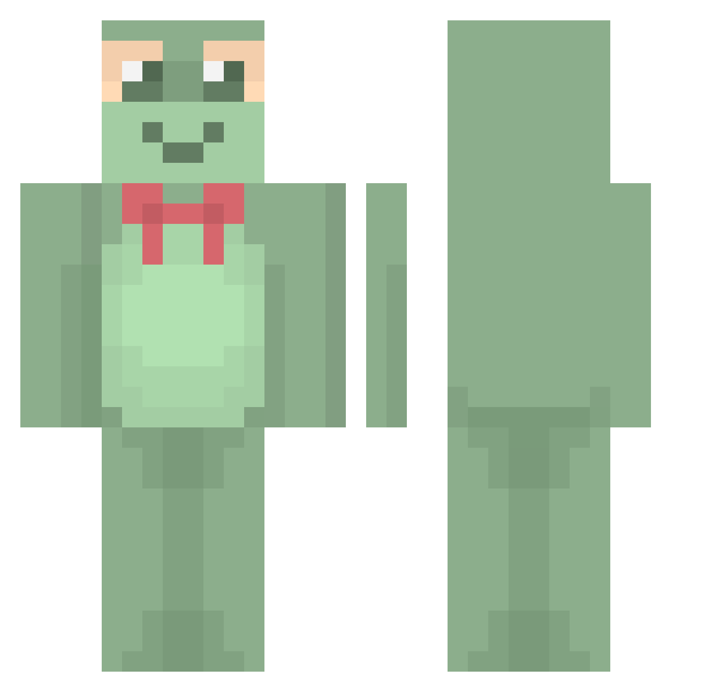 matchajen69 Minecraft skin, front and back view