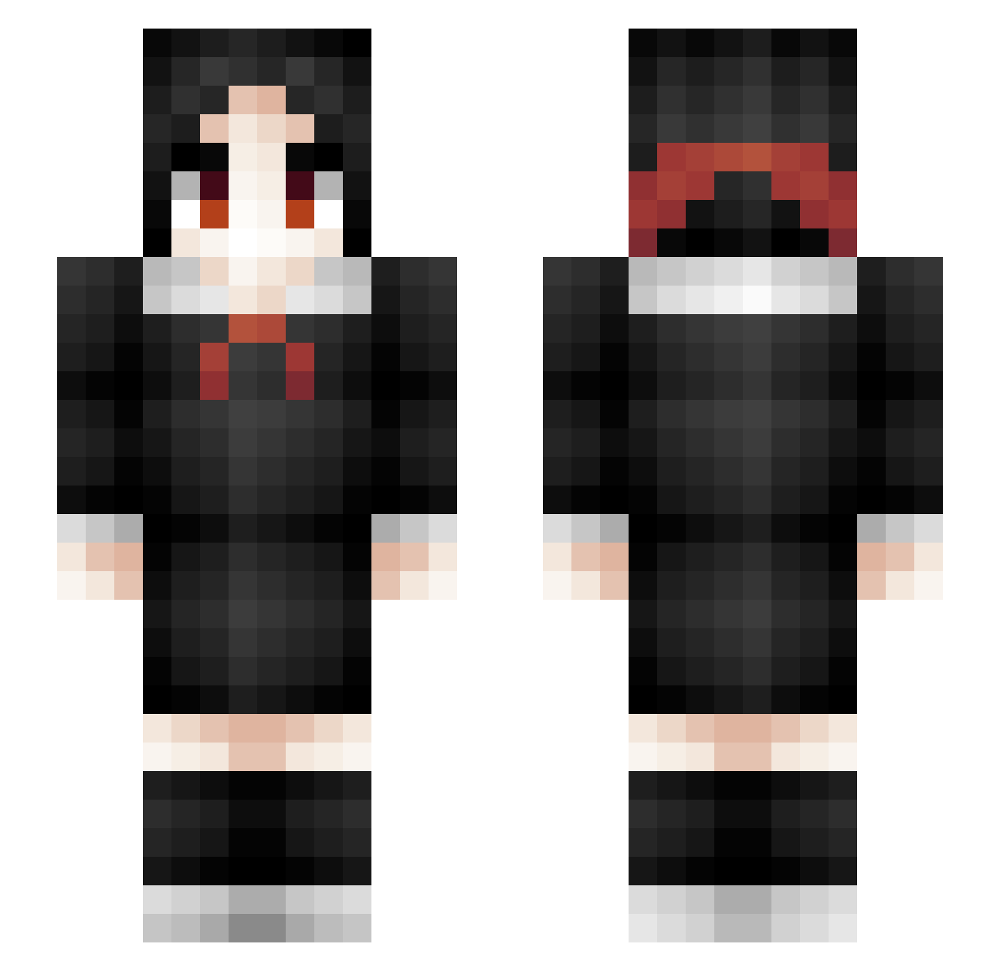 over_horinzon Minecraft skin, front and back view