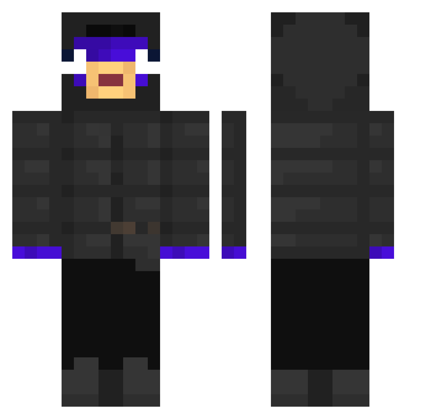 monza1990 Minecraft skin, front and back view