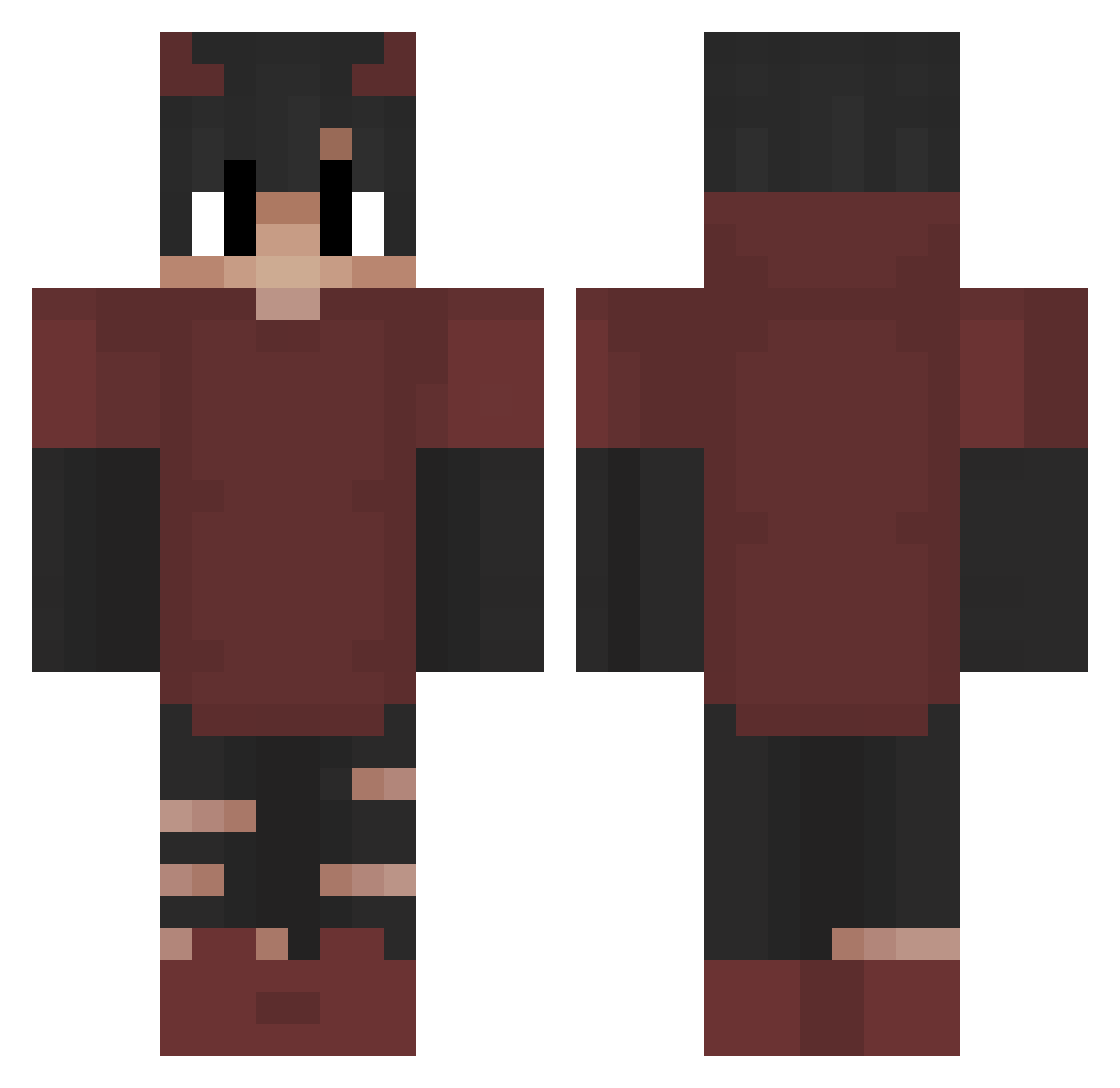 TxHave Minecraft skin, front and back view