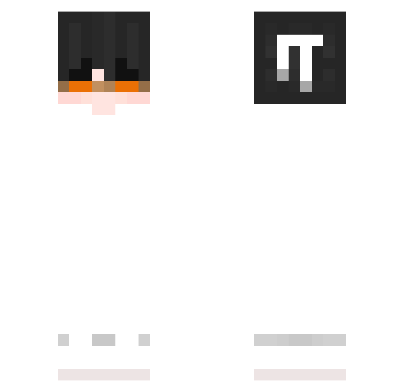 RayanG4mer Minecraft skin, front and back view