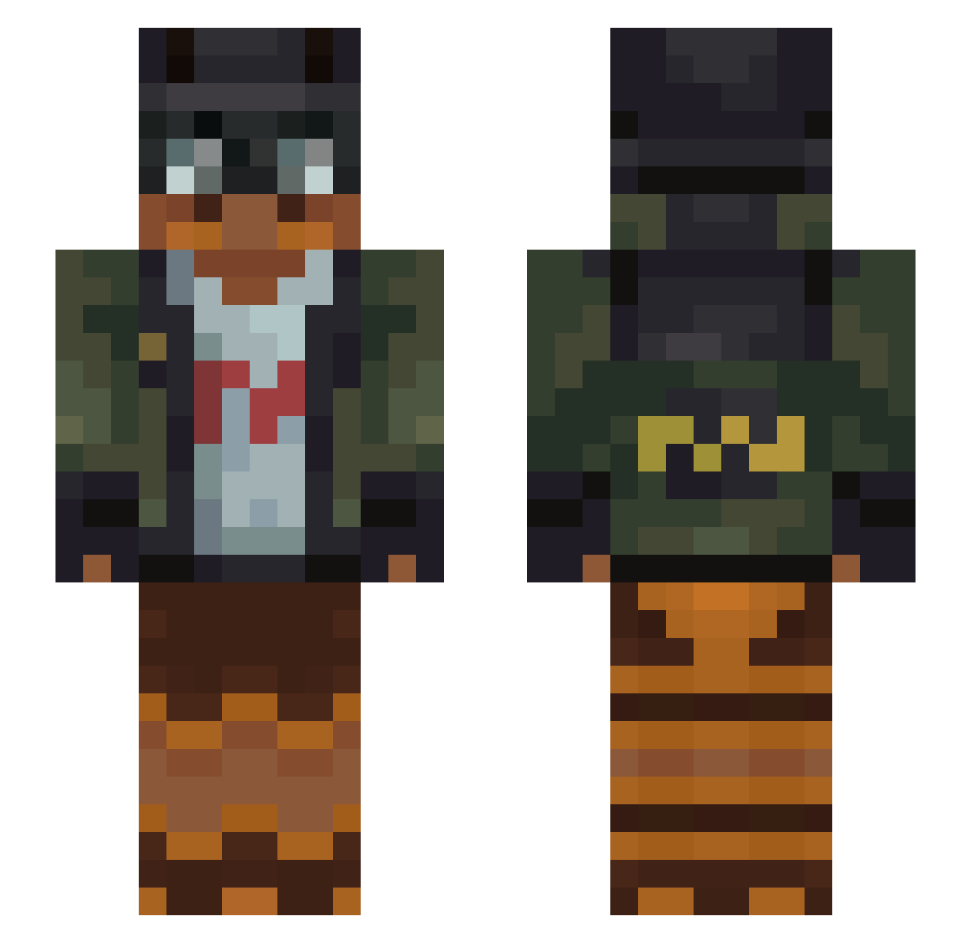 TheCherry270 Minecraft skin, front and back view