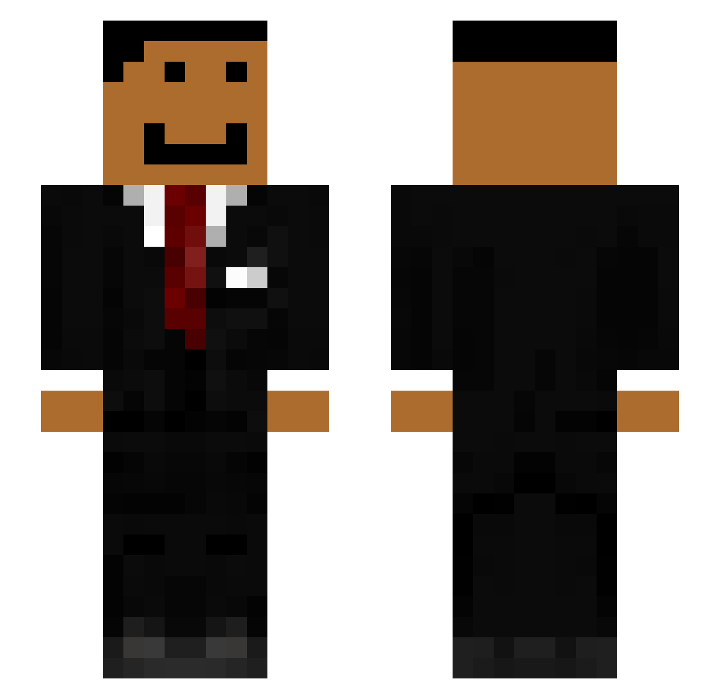 xvez_ Minecraft skin, front and back view