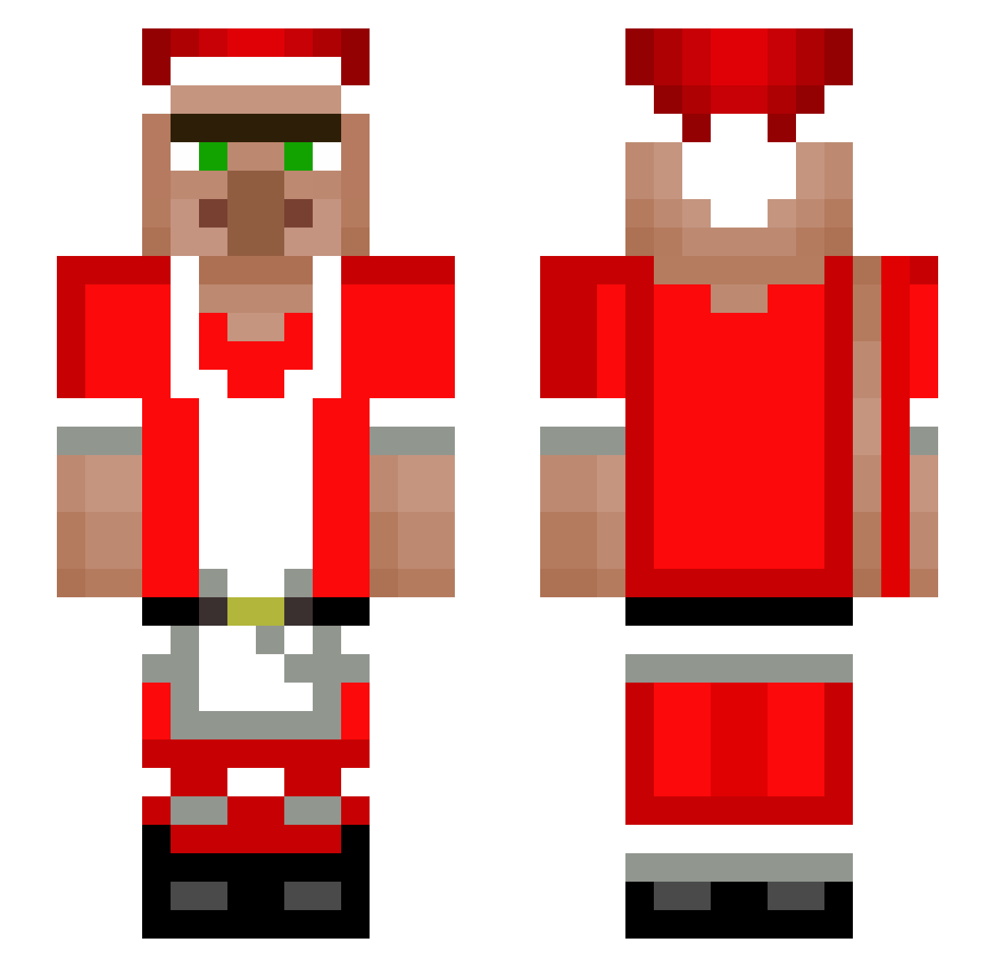EinLenny Minecraft skin, front and back view